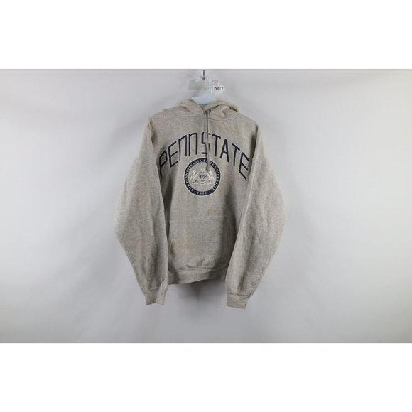 Vintage 70s Medium Thrashed Boxy Fit Penn State University Spell Out Hoodie USA